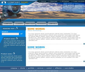 歐美名流設計公司網頁模板PSD圖片技術開發全解析